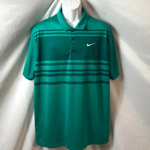 Nike Standard Two Tone Casual Dressy Activewear Athletic Sport Cut Polo Shirt - Picture 1 of 5